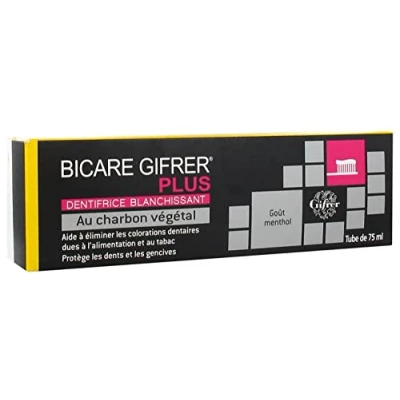 Image of Gifrer Bicare Plus Whitening Toothpaste with Vegetable Charcoal 75ml