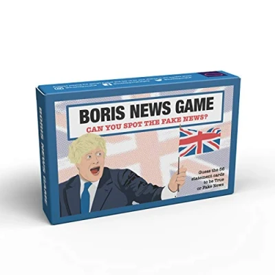Image of Bubblegum Stuff Boris News Game Guess The Fake Quote Comedy Card Fun True Or False Guessing Suitable For Adults and Teenagers
