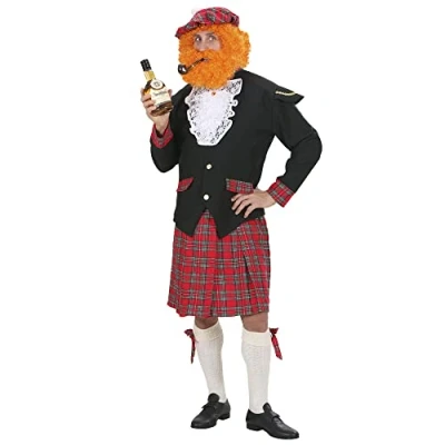Image of Mens Scotsman Heavy Fabric Costume Extra Large UK 46&quot; for Scottish Scotland Fancy Dress