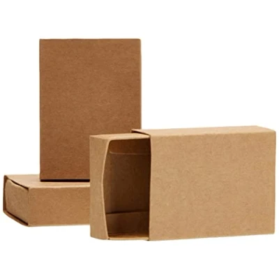 Image of docrafts Papermania Bare Basics Medium Matchboxes (Pack of 4),Brown,2 x 13.47 20.98 cm