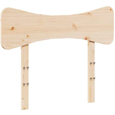 Image of vidaXL Solid Pine Wood Headboard for Bedroom Rustic Bed Header Design, Sturdy Construction, 105.5x3.5x81 cm Brown