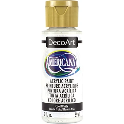 Image of Deco Art Americana Acrylic Multi Purpose Paint, Cool White, 59 ml (Pack of 1)