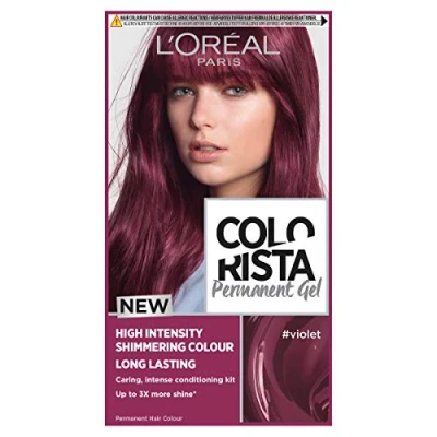 Image of L&#039;Oréal Paris Colorista Permanent Gel Hair Dye, Long Lasting and Vibrant At Home Colour, High Intensity Hues with Up to 3x More Shine, Colour: Violet