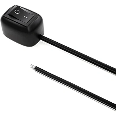 Image of Jtron Car DIY Switches Water Drop Shape Button Off/ON DC 12v AC 250V/6A 125V/10A Surface Mount Switch for Fog Lights,DRL,LED Light Bar,etc(Cable:19.6&quot;in)