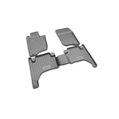 Image of Element EXP.NLC.35.15.210 Premium Anti Slip Rubber Floor Mats for Mitsubishi L 200 IV Year 05 15 Black