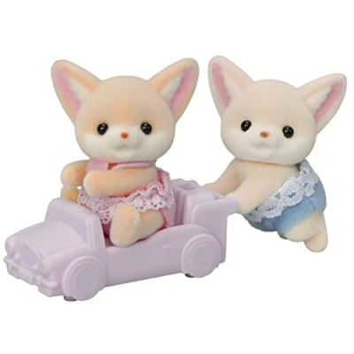Image of Sylvanian Families 5697 Fennec Fox Twins Dollhouse Playsets