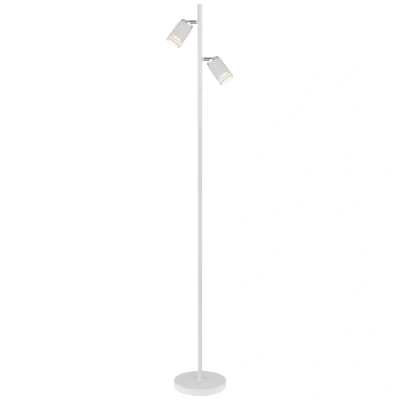 Image of Korben Multi Arm Floor Lamp White Matt 2x GU10