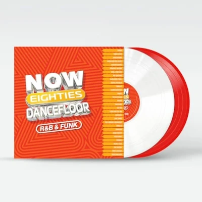 Image of NOW That&#039;s What I Call Music 80s Dancefloor: R&amp;B &amp; Funk Red White vinyl Sealed 2024 UK 2 LP set LPDF04