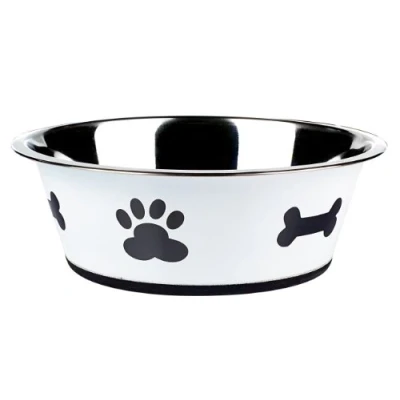 Image of Classic Pet Products Posh Paws Dish, 2500 ml, White