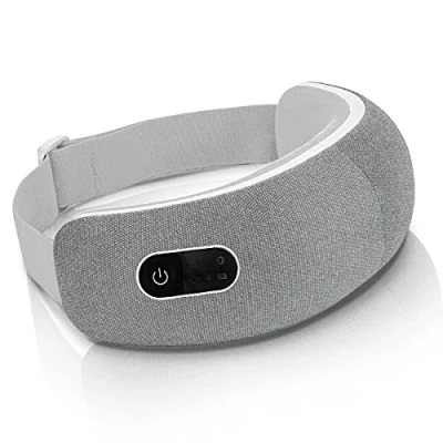 Image of LifePro Eye Massager with Heat for Migraine Relief Bluetooth Foldable Heated Massage Dry Eyes and Strain Rechargeable Grey