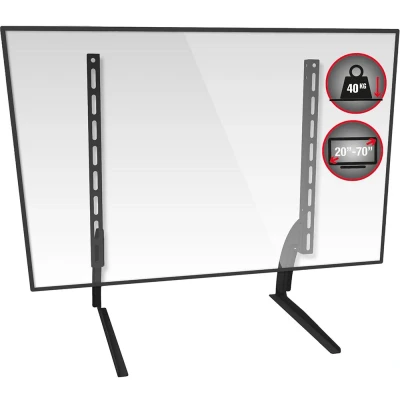 Image of TTAP Universal Height Adjustable Table Top Pedestal TV Stand Metal Legs/TV Feet/Suitable for TV’s Ranging From 20 70 / Supports up to 40 Kgs