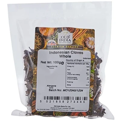 Image of Old India Indonesian Cloves Whole 100g