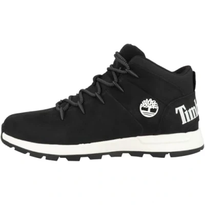 Image of Timberland Men&#039;s Sprint Trekker Mid Boat Shoe, Jet Black, 12.5 UK