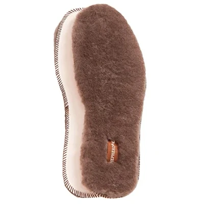 Image of Shepherd of Sweden Moheda Sole 100% Real Sheepskin Insoles Comfort Soft and Warm Fluffy Brown 11 UK