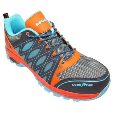 Image of Goodyear Men&#039;s GYSHU1583_Multi Safety Trainers, Orange/Blue, 8 UK