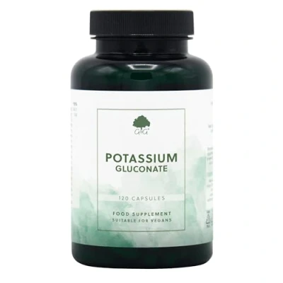 Image of Potassium Gluconate Capsules 334mg Elemental per 4 Capsule dose 120 Vegan G&amp;G Vitamins