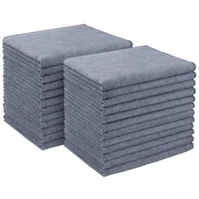 Image of AIDEA Car Cleaning Cloth 24PK, Ultra Absorbent Microfiber Towels, Premium All Purpose Cloth, Soft Wash for House, Kitchen, (12in.x16in.)
