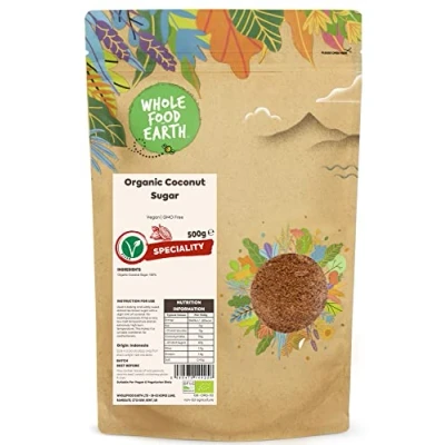 Image of Wholefood Earth Organic Coconut Sugar 500g Vegan GMO Free Certified