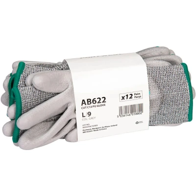 Image of Portwest Cut C13 PU Essential Multipack (Pk12) Grey XL