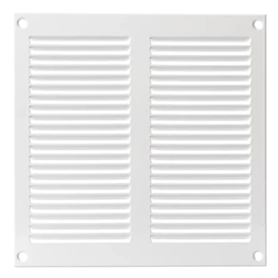 Image of LIRAST 200x200mm Vent Cover White 8x8 inch Wall with Insect Mesh Ceiling Soffit Vents External Metal Ventilation Grilles Air Covers for Walls