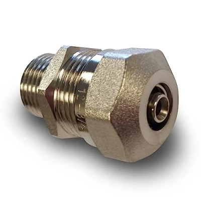 Image of Fastwarm® 12mm x 1/2&quot; Male Iron Pump Connector
