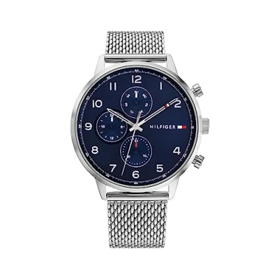 Image of Tommy Hilfiger Sport Chronograph watch silber blau silber, Men&#039;s, Size: One Size,