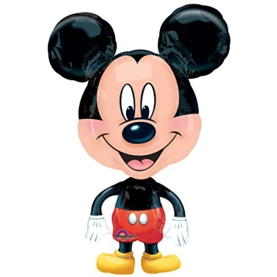 Image of Disney Airwalkers Foil Balloon with Mickey Mouse Design 1 Pc.