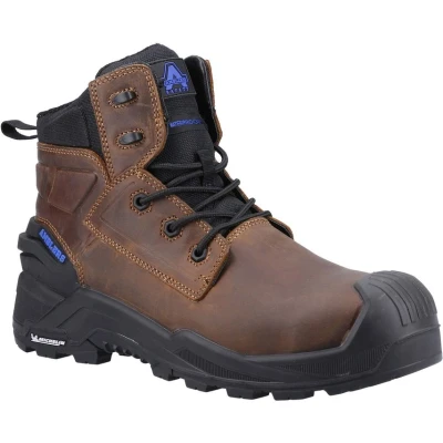 Image of Amblers Safety 980C WATERPROOF Boots Mens Brown material_leather1 Size UK 6