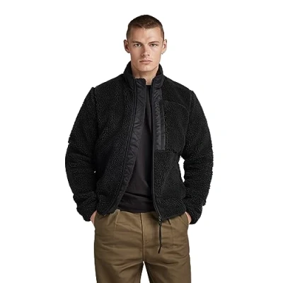 Image of G STAR RAW Men&#039;s Fleece jkt, black (dk D23614 D416 6484), XL