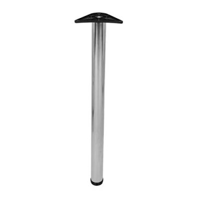 Image of DJM Direct Adjustable Worktop Support Table Leg 60mm (Polished Stainless Steel)
