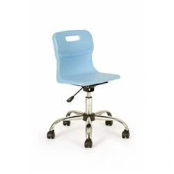 Image of Titan Swivel Junior Chair 365 435mm Seat Height Sky Blue T30 CB