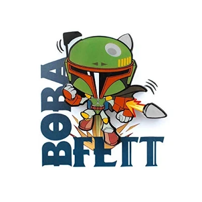 Image of 3D Light FX 6E4 0BD A66 Star Wars Boba Fett Mini Children&#039;s, OneSize