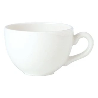 Image of Steelite V0066 Simplicity Low Empire Cup, 8 oz., White (Pack of 36)