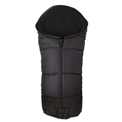 Image of Deluxe Footmuff/Cosy Toes Compatible with Quinny Moodd Pushchair Black