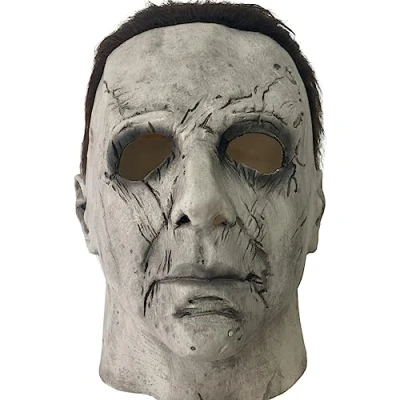 Image of HAORONG Michael Myers Mask Halloween Cosplay Latex Full Head Adult Fancy Costume