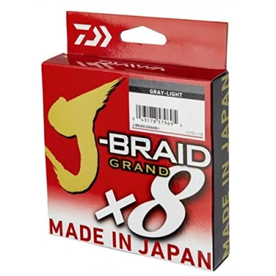 Image of New Daiwa J Braid Grand X8 11lb / 0.06mm dia Grey 135m JBG0.06 135GRY