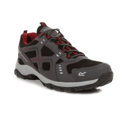 Image of Regatta Mens Vendeavour Granite/Rio Red EU44/UK9.5