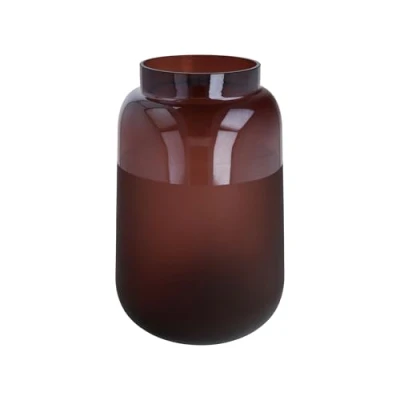 Image of Goebel Vase, Glass, Red, 17.5 x 27 cm