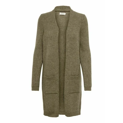Image of ONLY Women&#039;s ONLJADE L/S Cardigan KNT NOOS Sweater, Caribou Detail: W Melange, M