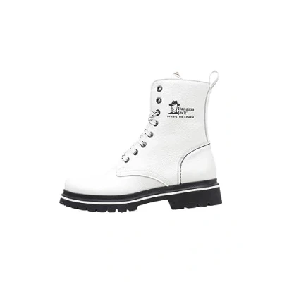 Image of Panama Jack Women&#039;s Fortune Combat boot, White, 7.5 UK