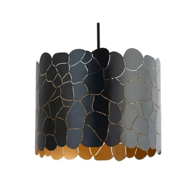 Image of Lindby pendant light Aralena, black/gold, metal, Ø 26 cm