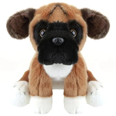 Image of VFM Boxer Dog 30cm Plush Lifelike Toy Natural World Collection
