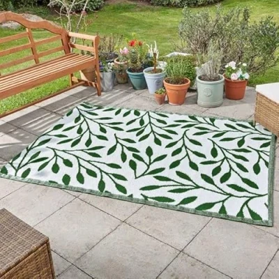 Image of Marco Paul Large Al Fresco Rugs Mats Indoor Outdoor Patterned Runner Ideal for Patio Lawn Terrace Balcony Hall Kitchen Driveway Walkway Water Resistant UV 100% Polypropylene Hand Tufted