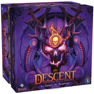 Image of Asmodee Descent, Legends of Darkness: War the Traitor Board Game Expansion, 1 4 Players, 14+ Years, Italian Edition