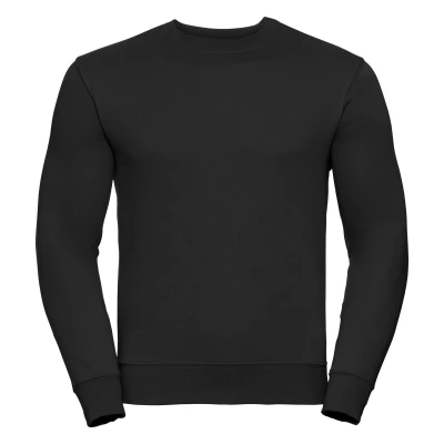 Image of Russell Athletic Mens Authentic Sweatshirt (Slimmer Cut) (Black) Size Large