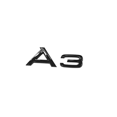 Image of Audi 8Y0071803 Lettering A3 Black Tuning Exclusive Edition Emblem