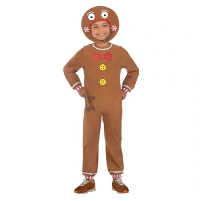 Image of (PKT) (9909012) Child Gingerbread Man Costume (3 4yr)