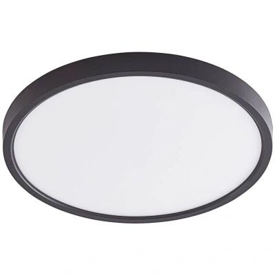 Image of Lindby LED ceiling light Pravin, Ø 23 cm, CCT, black