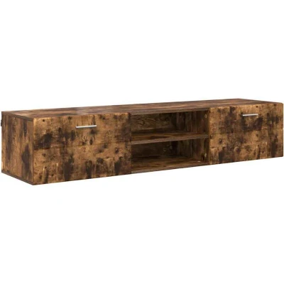 Image of vidaXL TV Cabinet Smoked oak 150 x 39 30 cm Engineered wood