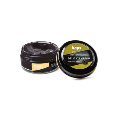 Image of Kaps Shoe Care Cream, Intensive Leather and Nourishing, Delicate (106 dark brown)